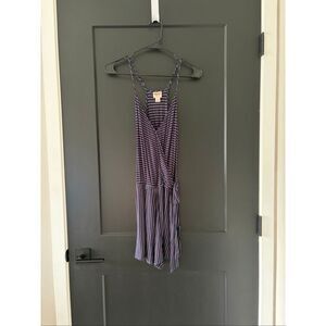 Mossimo Blue Red White 4th of July Romper Tie Waist Size XS